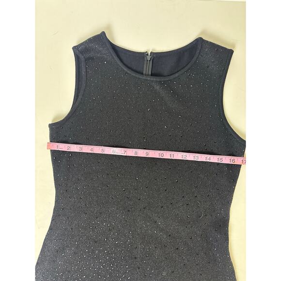 St. John Dress & Jacket Set Sz 6 Black Embellished Knit Evening Outfit - Picture 15 of 16